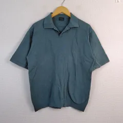 green label relaxing グリーンレーベルリラクシング サマーニット スキッパーポロシャツ ダークグリーン メンズ 古着 シティーボーイ モードのサムネイル