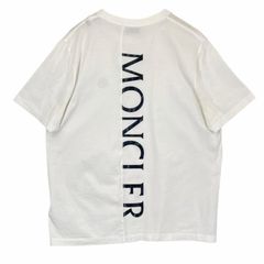 極美品］モンクレール ハーフロゴ Tシャツ ホワイト S - メルカリ