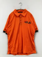FILA フィラ ポロシャツ 11 オレンジ 無地 ブランドロゴ 半袖 レディースのサムネイル
