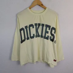 Dickies ディッキーズ ロンT 長袖 カットソー ビッグロゴプリント イエロー M レディース 古着 ストリート オーバーサイズのサムネイル