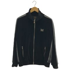 Needles 24SS ベロアトラックフーディー　SIZE:Ｌ needles LHP 別注 24ss トラックジャケット ベロア ブラック L - メルカリ