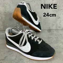 NIKE ナイキ 24cm パシフィック スニーカー ローカット カジュアル シューズ タウンユース 紐靴 運動靴 ウォーキング ランニング 黒 ブラック ガムソール 異素材 切り替え ロゴ HQ2052-001 ★ ■■のサムネイル