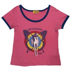 Y2K❤️00s HYSTERIC GLAMOUR バタフライガール ロゴTシャツ - メルカリ