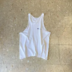 80s USA製 【 Champion 】 チャンピオン タンクトップ トリコタグ ホワイト size.XLのサムネイル