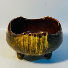 D-4 アンバーガラス ヴィンテージ食器 レトロポップ 昭和レトロ 琥珀色 