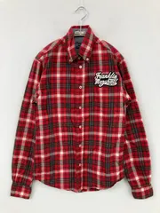 FRANKLIN MARSHALL フランクリンマーシャル シャツ/ブラウス XS レッド コットン チェック柄 ミドル丈 長袖 ボタンダウン メンズのサムネイル