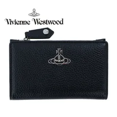 ヴィヴィアンウエストウッド 二つ折り財布 Vivienne Westwood カードケース付き コインケース メンズ レディース エコレザー ウォレット ブラック 51110038