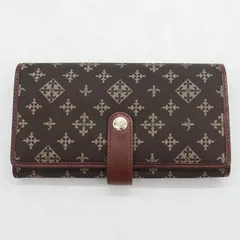 ラシット 長財布 フラップ 総柄 小銭入りあり ウォレット ブランド レディース ブラウン russet 【中古】のサムネイル