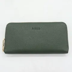 バルコス 長財布 ラウンドファスナー レザー 小銭入りあり ウォレット ブランド メンズ グリーン BARCOS 【中古】のサムネイル