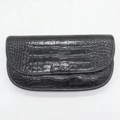 フォリフォリ 長財布 クロコダイル型押し レザー ウォレット ブランド メンズ ブラック Folli Follie 【中古】のサムネイル