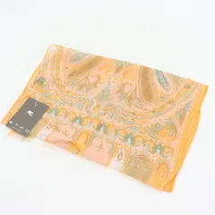 エトロ スカーフ 未使用 ストール ペイズリー柄 シルク イタリア製 ブランド 小物 レディース オレンジ ETROのサムネイル