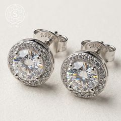 人気モデル】スマイルネックレス/モアサナイト0.9ct/シルバー925 S925 