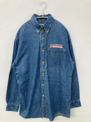 White Mountaineering シャツ/ブラウス S ブルー デニム コットン 無地 刺繍 ミドル丈 長袖 ボタンダウン メンズのサムネイル
