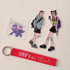 ジョジョ 非公式グッズ キーホルダー ステッカー