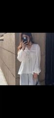 美品 loin. ロワン 井川遥 ストライプ シャツ ブラウス ブルー - メルカリ
