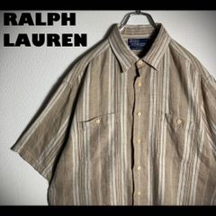 90s Polo Ralph Lauren 同色ポニー BLAKE リネンシャツ - メルカリ