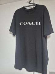 極美品 COACH コーチ ニューヨーク Tシャツ スミクロ バックプリント M