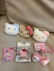 新品)HELLO KITTY 6種 まとめ売り ぬいぐるみキーリング コインケース キーホルダー スティ