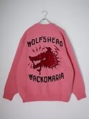 WACKOMARIAワコマリア 2024AW WOLF'S HEAD / CARDIGAN ×ウルフズヘッド ニットカーディガン新品【L】【MKNA82341】のサムネイル