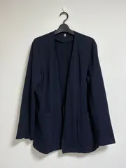 suit select ノーカラージャケット パンツ セットアップ　ネイビー