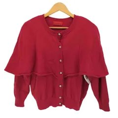 ロベルタディカメリーノ Roberta di Camerino フリルデザイン ウール カーディガン レディース EUR：40 のサムネイル
