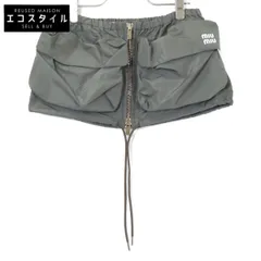 MIUMIU　ミュウミュウ　【美品/国内正規】MG1986 ロゴ ドローストリングテクニカルファブリック ミニ　36のサムネイル