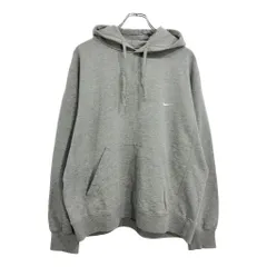 00年代 NIKE ナイキ ワンポイントロゴ スウェット パーカー スポーツ グレー(メンズ L)中古 古着 U7968のサムネイル