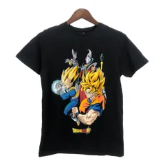 ドラゴンボール超SUPER 悟空＆ベジータ 半袖Ｔシャツ アニメ ブラック (キッズ M) 中古 古着 T3680のサムネイル