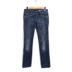 ガス GAS デニム ジーンズ スリム ストレート 25 ネイビー 紺 /FT23のサムネイル