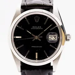 美品 稼働 ロレックス オイスターデイト プレシジョン 6694 1999355 手巻き ブラック文字盤 メンズ腕時計 0031130 6JWT KMT ABC24895のサムネイル