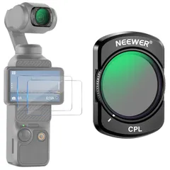 新品 NEEWER CPLフィルター マグネット式 Osmo Pocket 3/Pocket 4/Xtra Muse対応 円偏光フィルター アクションカメラアクセサリーキット スクリーンプロテクター2枚付きのサムネイル