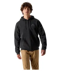 アークテリクス メンズ アウター コート フリース Arcteryx Emblem Fleece FullZip Hoody Black ブラックのサムネイル