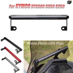 KYMCO DTX360 DTX 360用オートバイフロントウインドシールド拡張バー GPSナビゲーション携帯電話ブラケット