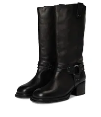 フリーピープル レディース シューズ ブーツ・レインブーツ Free People Anok Harness Moto Boots Black Distressed Le ブラックのサムネイル
