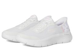 스케쳐즈 레이디스 슈즈 스니커 SKECHERS Performance Go Walk Flex Eva Hands Free SlipIns WhitePink 화이트