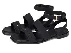 내츄라이저 여성 신발 샌들 Naturalizer Gana Black Faux Leather 블랙