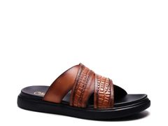 카를로스 산타나 남성 신발 샌들 Carlos by Carlos Santana Rhythm Sandal Tan Leather 탄