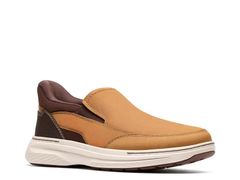 클라크스 맨즈 슈즈 슬리폰 로퍼 Clarks Craftwell Step Loafer Light Brown Leather 브라운