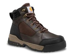 카 하트 맨즈 슈즈 부츠 레인 부츠 Carhartt Force HD 6 Work Boot Mens Dark Brown 브라운