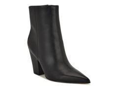 나인 웨스트 레이디스 슈즈 부츠 레인 부츠 Nine West Ariza Bootie Black Leather 블랙
