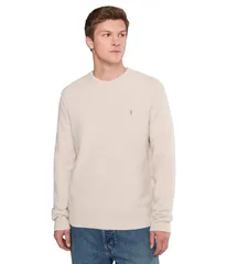 オールセインツ メンズ アウター ニット・セーター AllSaintstatten Crew Cloudy White ホワイトのサムネイル