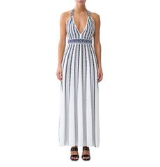 캐밀라 여성 탑스 원피스 니트 맥시 홀터 Camilla Halter Necknit Maxi Dress A tiled Wonderland