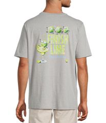 토미 바하마 맨즈 탑스 셔츠 토르 Tommy Bahama Big Tall Finish Lime Short Sleeve TShirt Grey Heather 그레이