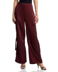 아쿠아 레이디스 하의 캐주얼 팬츠 카고 팬츠 AQUA Drawstring Hem Cargo Pants Exclusive Chocolate 초콜릿