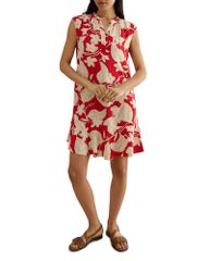 홉스 런던 레이디스 탑스 원피스 HOBBS LONDON Kesta Dress Red Cream 크림
