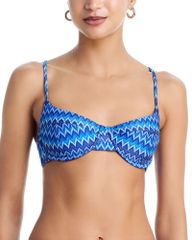 레이미 브룩 레이디스 수영복 톱만 Ramy Brook Wave Mona Bikini Top Ocean Wave