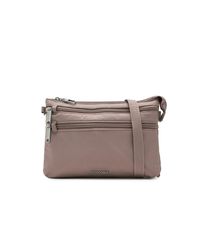 바가리니 여성 가방 Baggallini Classic AntiTheft Stash Crossbody Moonrock