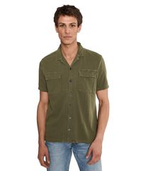 존 바르베이토스 맨즈 탑스 셔츠 John Varvatos Amadora Camp Collar Shirteakwood