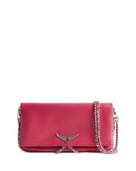 ザディグ エ ヴォルテール レディース バッグ レザー Zadig Voltaire Rock Leather Shoulder Bag Podium Silver シルバーのサムネイル