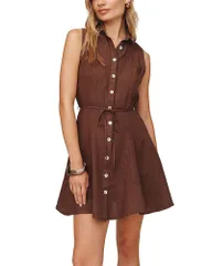 ベラダール レディース トップス シャツ ノースリーブ Bella Dahl Sleevelesseamed Shirt Dressea Glassのサムネイル